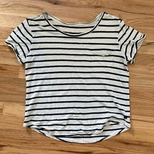 United By Blue Classic Striped Pocket Tee